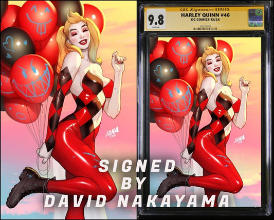 HARLEY QUINN #46 CGC/RAW DAVID NAKAYAMA VARIANT SIGNED/REMARKED PRESALE MEGACON