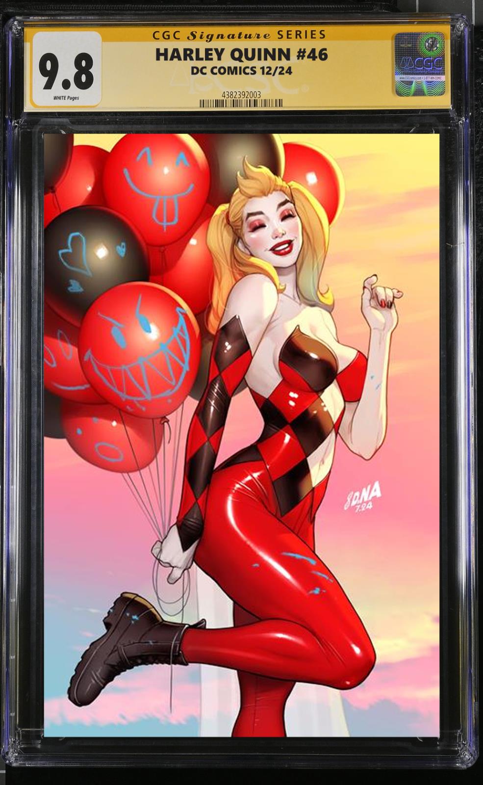 HARLEY QUINN #46 CGC/RAW DAVID NAKAYAMA VARIANT SIGNED/REMARKED PRESALE MEGACON