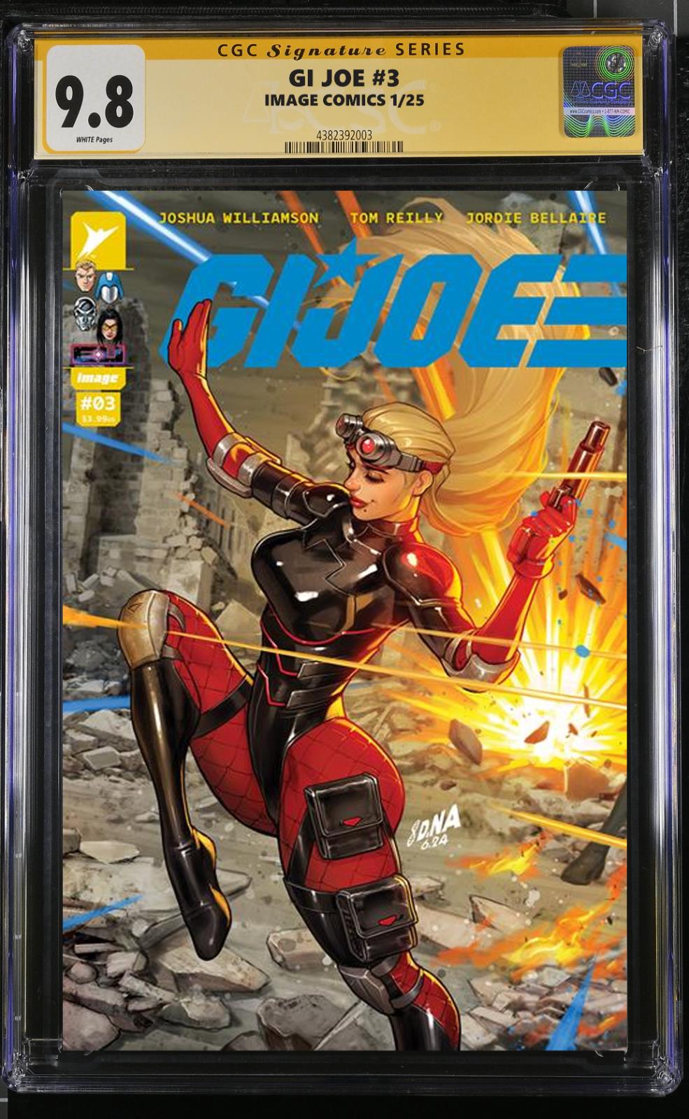 GI JOE #3 CGC SS/RAW 1:10 DAVID NAKAYAMA VARIANT SIGNED PRESALE MEGACON 2025 NM