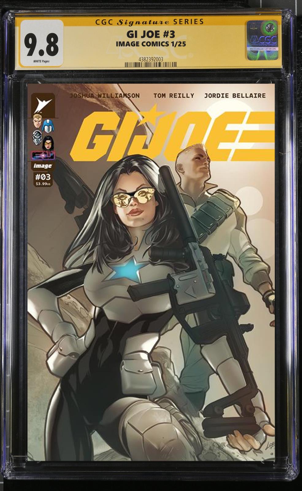 GI JOE #3 CGC SS/RAW PABLO VILLALOBOS VARIANT SIGNED PRESALE MEGACON 2025 NM