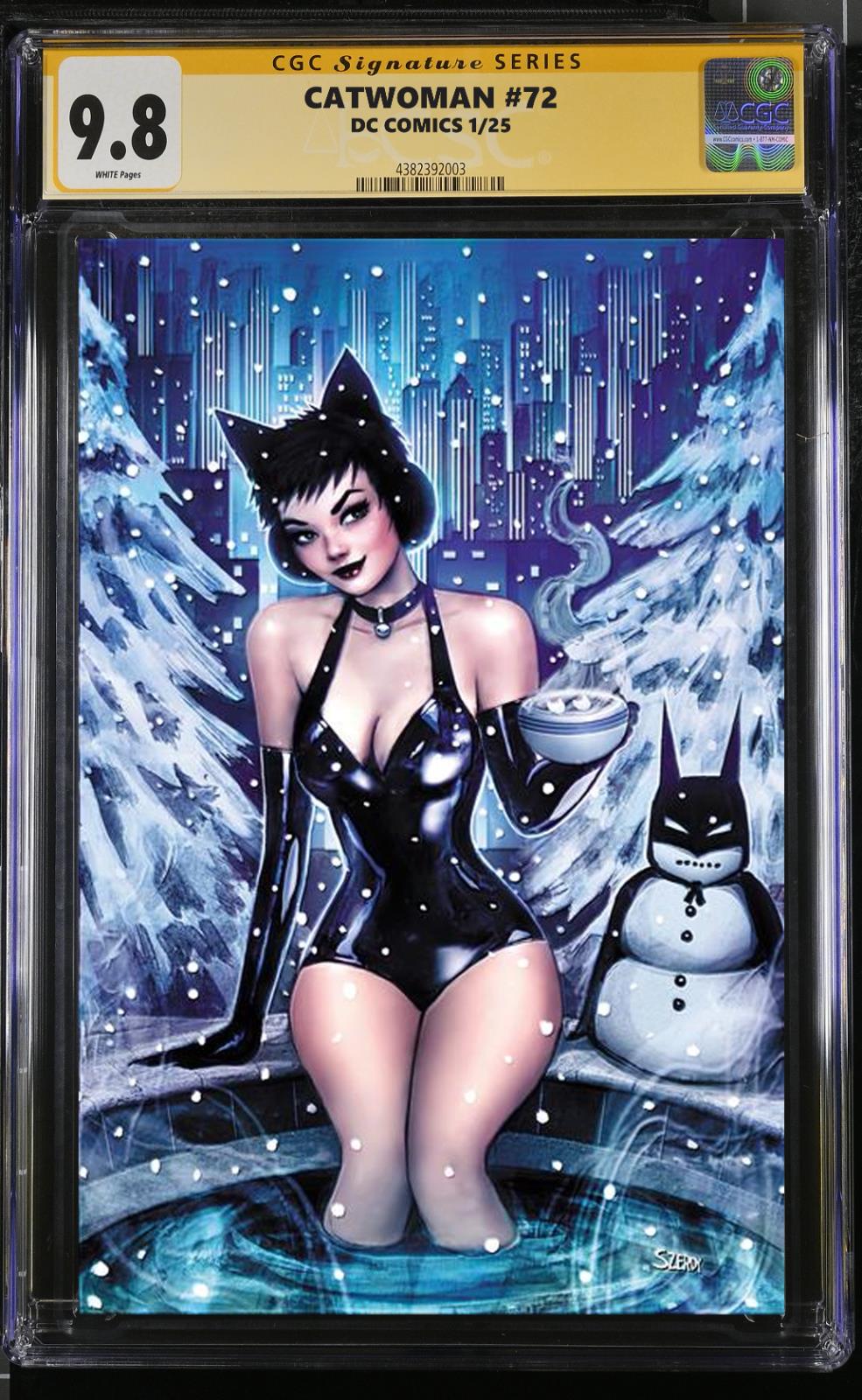 CATWOMAN #72 DC CGC SS/RAW NATHAN SZERDY VARIANT SIGNED PRESALE MEGACON 2025 NM