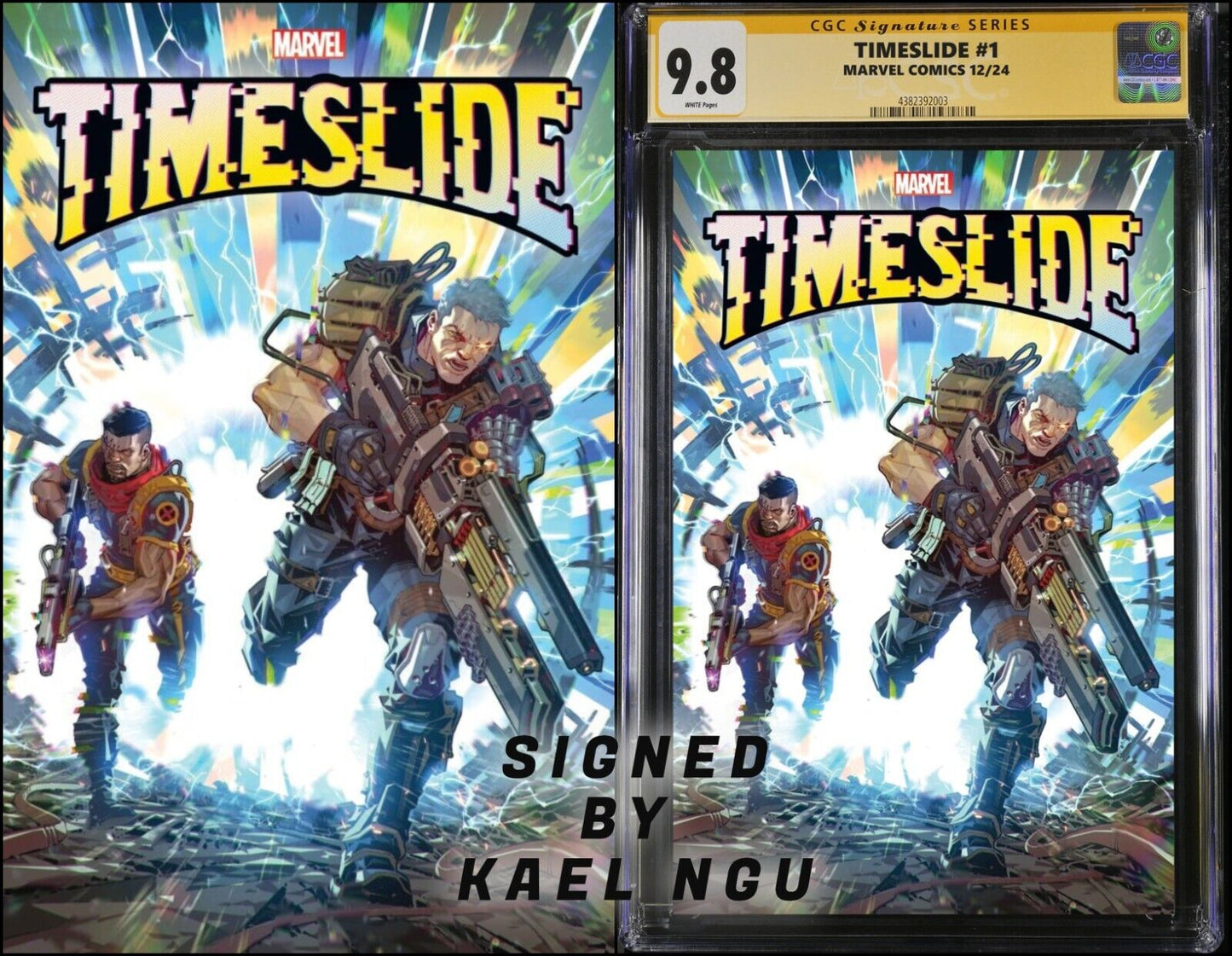 TIMESLIDE #1 CGC SS/RAW KAEL NGU SIGNED PRESALE MEGACON 2025 NM