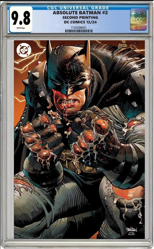 ABSOLUTE BATMAN #2 DC DAN PANOSIAN FOIL 2ND PRINT VARIANT CGC 9.8 PRESALE 12/26