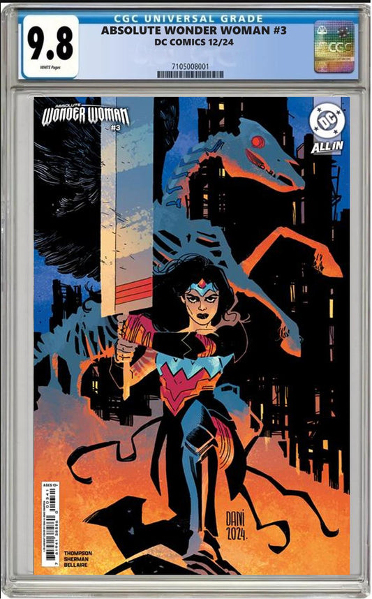 ABSOLUTE WONDER WOMAN #3 DC CVR D 1:25 DANI VARIANT CGC 9.8 NM IN HAND