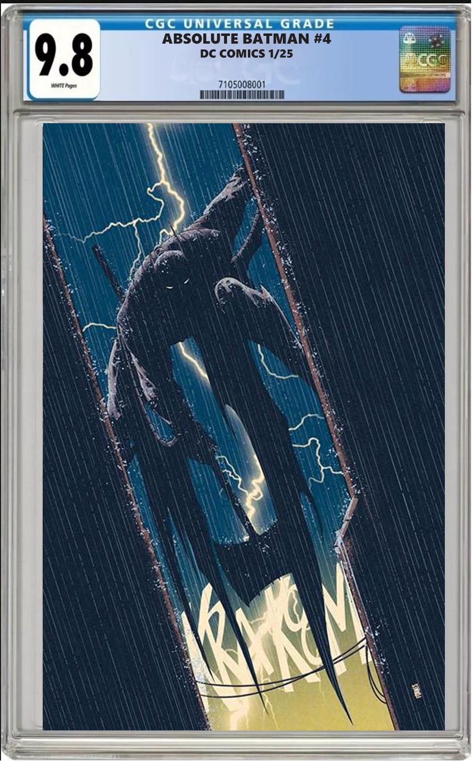 ABSOLUTE BATMAN #4 DC CVR E 1:50 JORGE FORNES VARIANT CGC 9.8 NM PRESALE 1/8