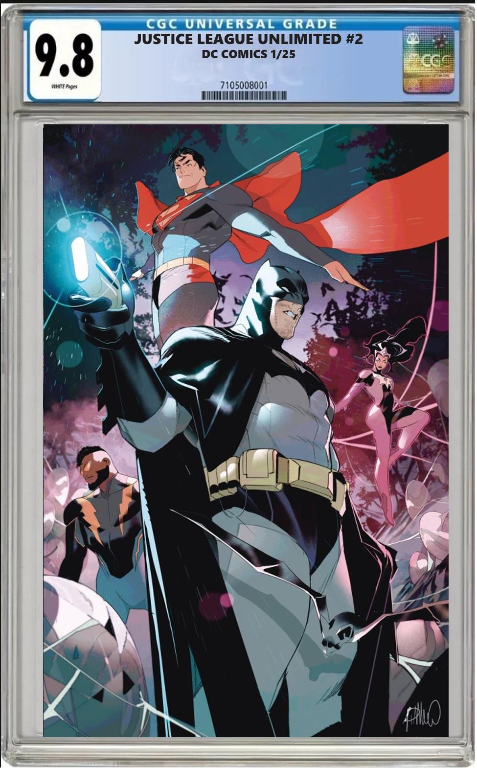 JUSTICE LEAGUE UNLIMITED #2 DC SIMONE DI MEO VARIANT CGC 9.8 NM PRESALE 12/26