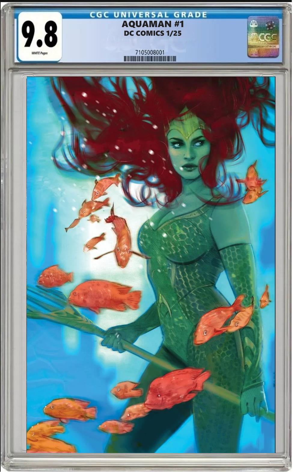 AQUAMAN #1 DC CVR C TULA LOTAY VARIANT CGC 9.8 NM PRESALE 1/8/2025