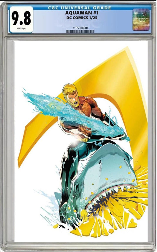 AQUAMAN #1 DC CVR A MAIN JOHN TIMMS CGC 9.8 NM PRESALE 1/8/2025