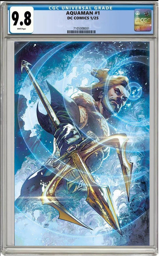 AQUAMAN #1 DC CVR B IVAN REIS VARIANT CGC 9.8 NM PRESALE 1/8/2025