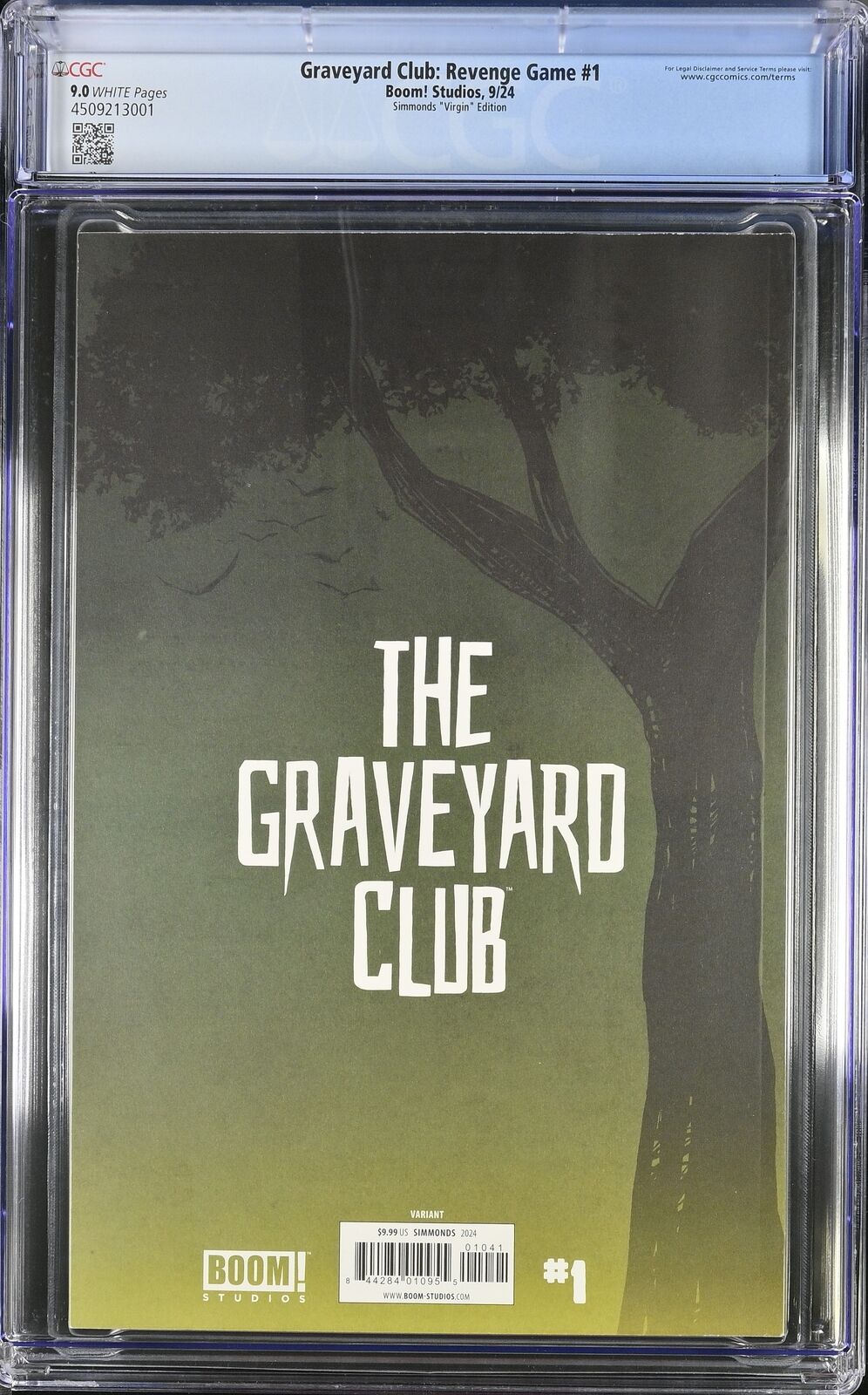 Graveyard Club: Revenge Game #1 Boom! Studios Simmonds 1:10 Virgin COVER CGC 9.0