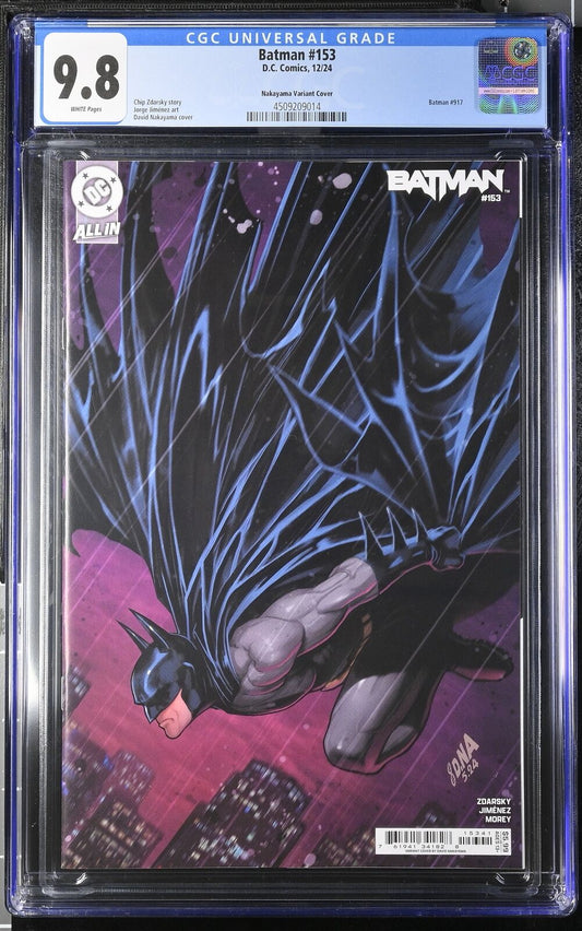 BATMAN #153 DC COMICS 2024 DAVID NAKAYAMA VARIANT CGC 9.8 NM