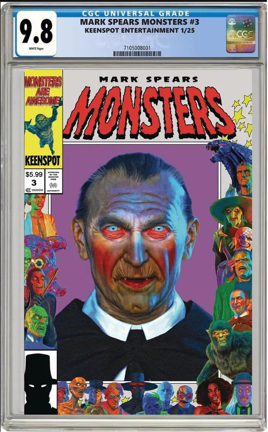 MARK SPEARS MONSTERS #3 KEENSPOT CVR D DRACULA VARIANT CGC 9.8 PRESALE 1/29/25