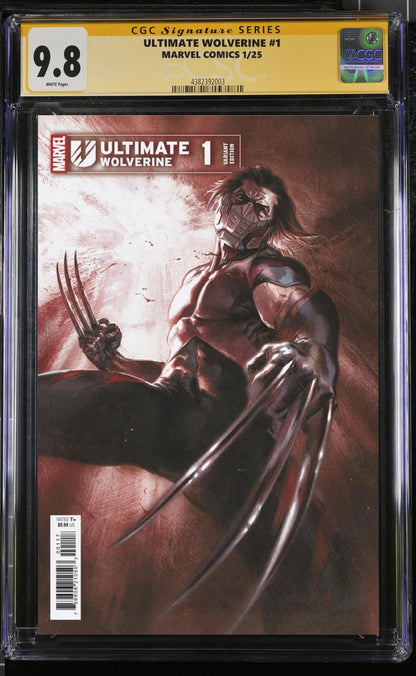 ULTIMATE WOLVERINE #1 CGC/RAW 1:50 DELL'OTTO SIGNED/REMARKED PRESALE MEGACON