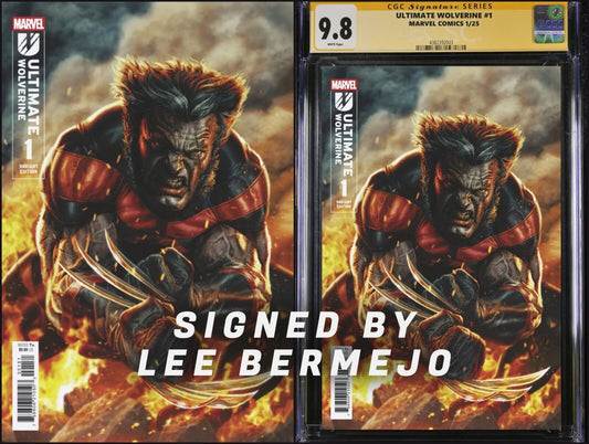 ULTIMATE WOLVERINE #1 MARVEL CGC/RAW BERMEJO VAR SIGNED/REMARKED PRESALE MEGACON