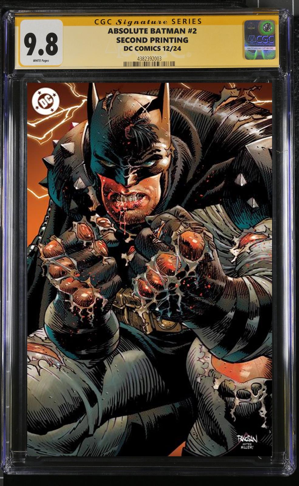 ABSOLUTE BATMAN 2 2ND PRINT CGC/RAW CVR PICK SCOTT SNYDER SIGNED PRESALE MEGACON