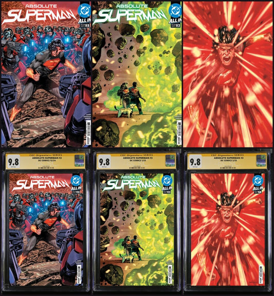 ABSOLUTE SUPERMAN #2/#3/#4 DC CGC/RAW COVER PICK RAFA SANDOVAL SIGNED PRESALE