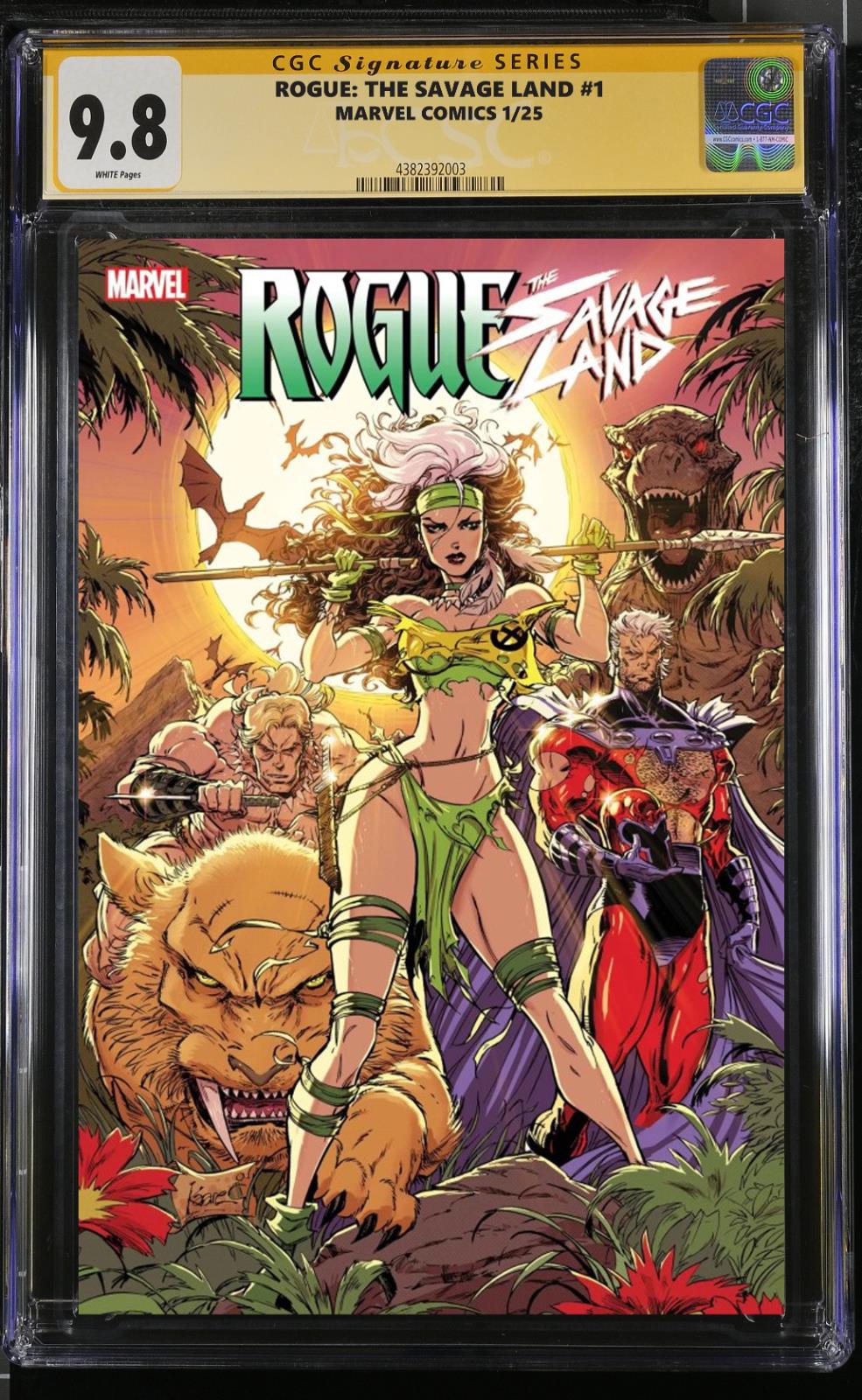 ROGUE THE SAVAGE LAND #1 CGC SS/RAW KAARE ANDREWS SIGNED PRESALE MEGACON 2025