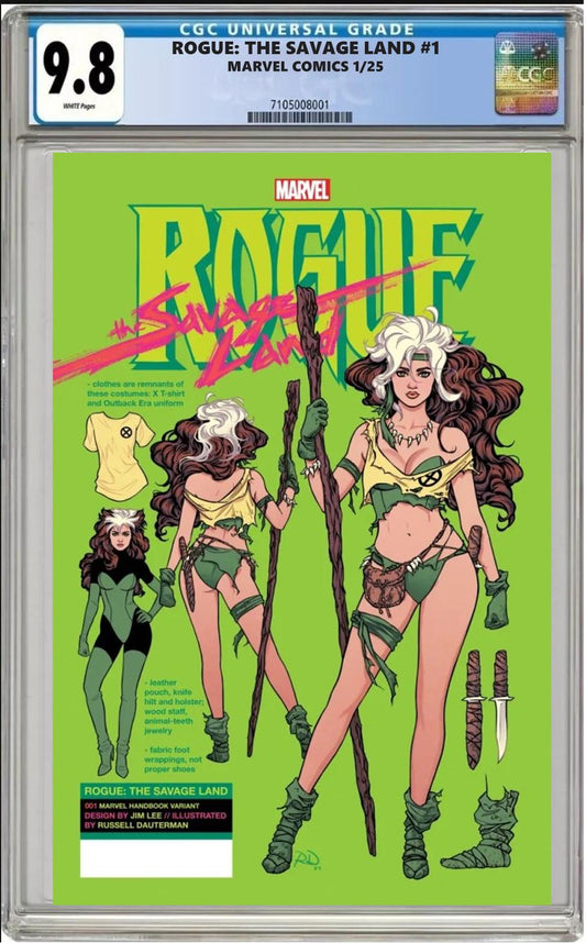 ROGUE THE SAVAGE LAND #1 MARVEL RUSSELL DAUTERMAN VARIANT CGC 9.8 PRESALE 1/18