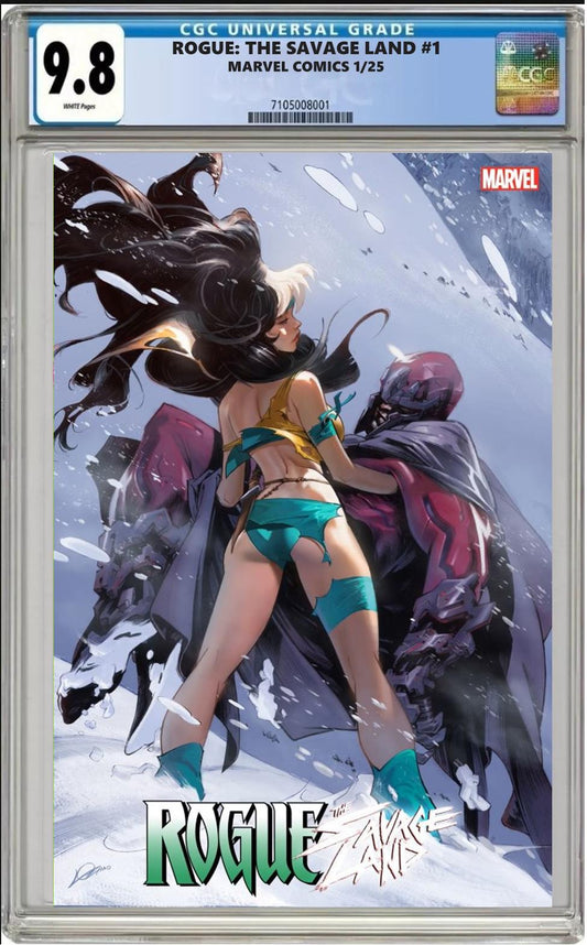 ROGUE THE SAVAGE LAND #1 MARVEL 1:25 LOZANO VARIANT CGC 9.8 NM PRESALE 1/18/25