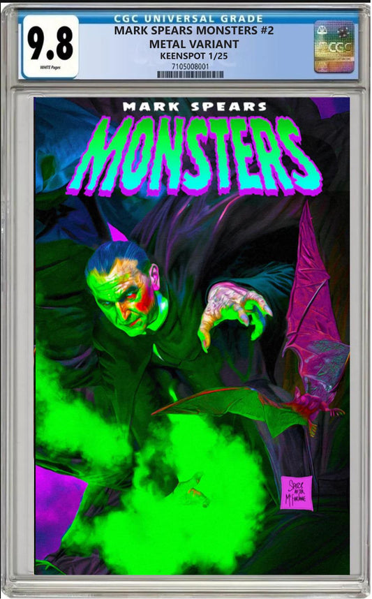 MARK SPEARS MONSTERS #2 KEENSPOT SPAWN HOMAGE METAL EXCLUSIVE PRESALE CGC 9.8