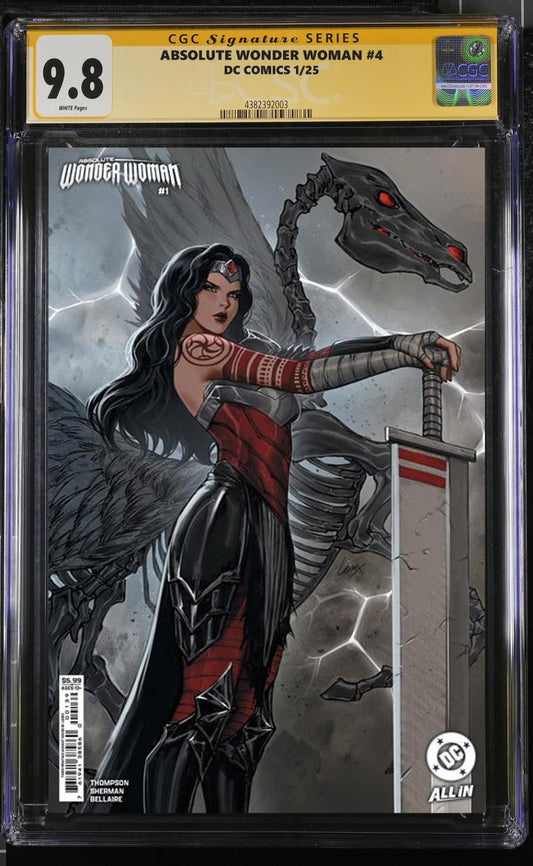 ABSOLUTE WONDER WOMAN #1 3RD PRINT DC LEIRIX SIGNED CGC 9.8 PRESALE MEGACON 2025