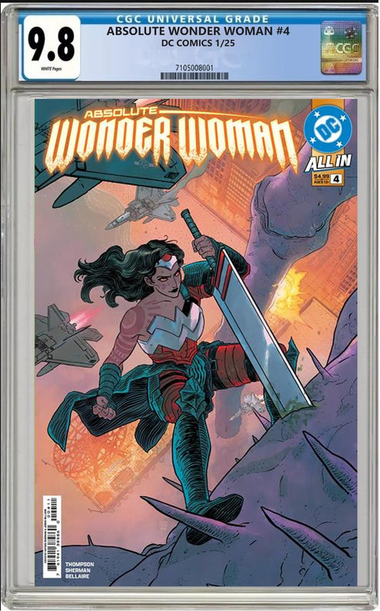 ABSOLUTE WONDER WOMAN #4 DC CVR A HAYDEN SHERMAN CGC 9.8 NM PRESALE 1/22