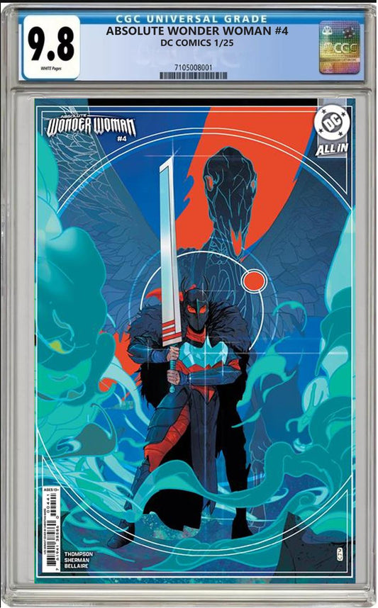 ABSOLUTE WONDER WOMAN #4 DC 1:25 CHRISTIAN WARD VARIANT CGC 9.8 NM PRESALE 1/22