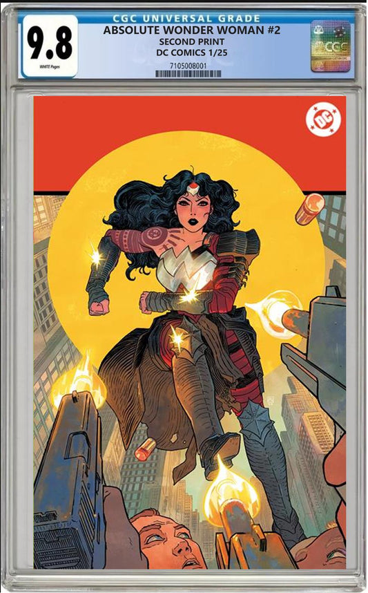 ABSOLUTE WONDER WOMAN #2 2ND PRINT DC HAYDEN SHERMAN FOIL CGC 9.8 PRESALE 1/22