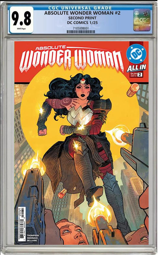 ABSOLUTE WONDER WOMAN #1 2ND PRINT DC HAYDEN SHERMAN CVR A CGC 9.8 PRESALE 1/22