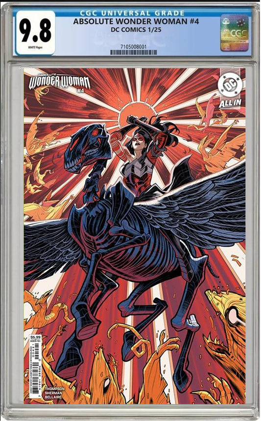 ABSOLUTE WONDER WOMAN #4 CVR B ELIZABETH TORQUE VARIANT CGC 9.8 NM PRESALE 1/22