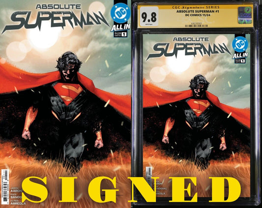 ABSOLUTE SUPERMAN #1 DC CGC/RAW RAFA SANDOVAL SIGNED/REMARKED PRESALE MEGACON