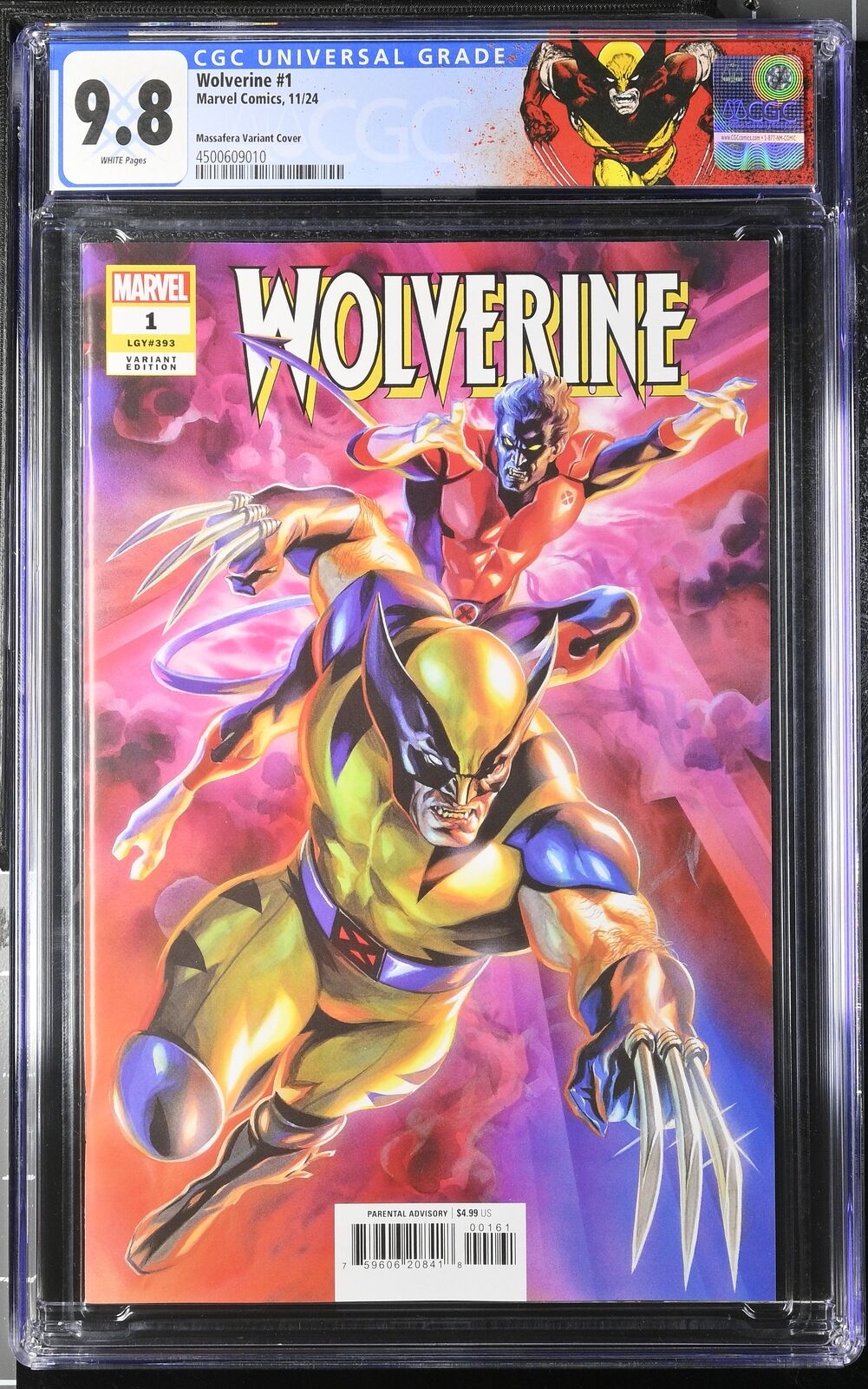 WOLVERINE #1 MARVEL 2024 FELIPE MASSAFERA VARIANT CGC 9.8 NM WITH CUSTOM LABEL