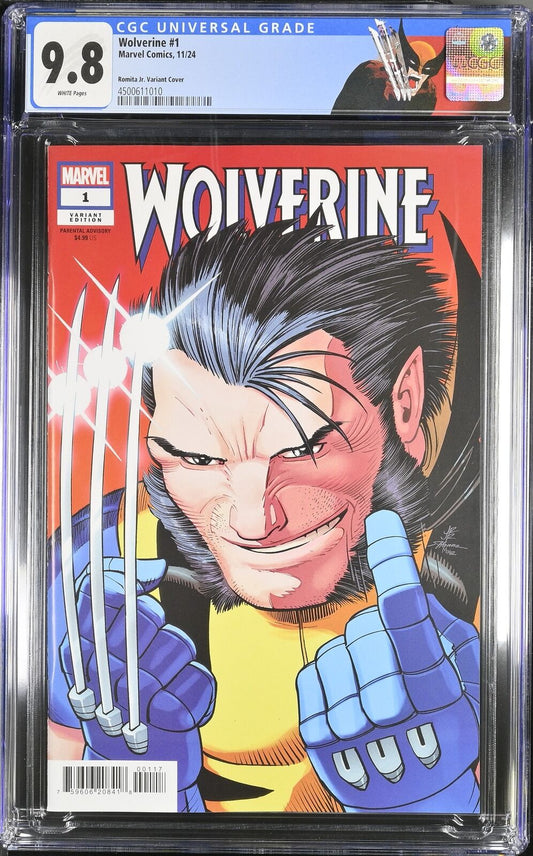 WOLVERINE #1 MARVEL 2024 1:25 JOHN ROMITA JR VARIANT CGC 9.8 NM W/ CUSTOM LABEL