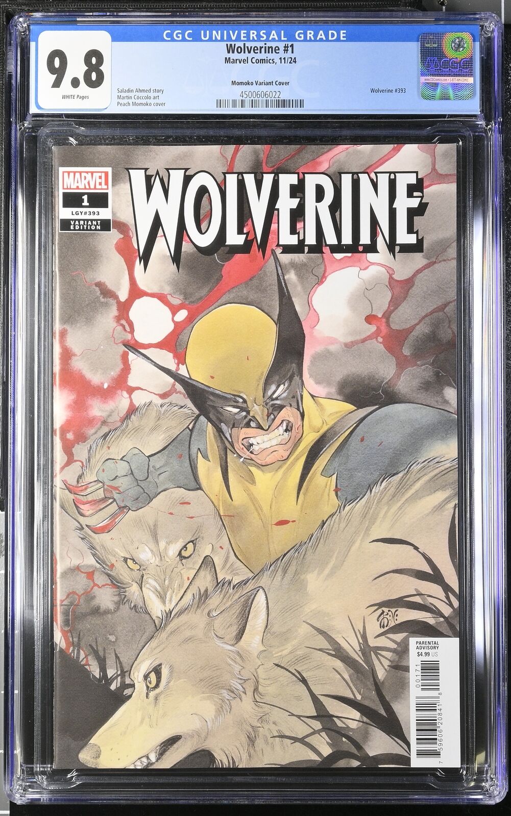 WOLVERINE #1 MARVEL 2024 PEACH MOMOKO VARIANT CGC 9.8 NM