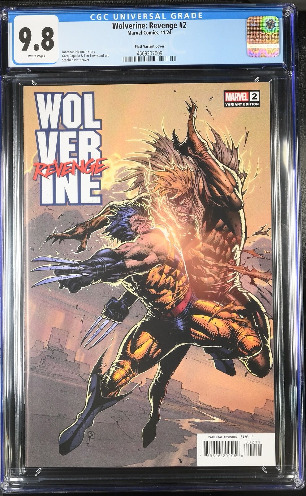 WOLVERINE REVENGE #2 MARVEL 2024 STEPHEN PLATT VARIANT CGC 9.8 NM