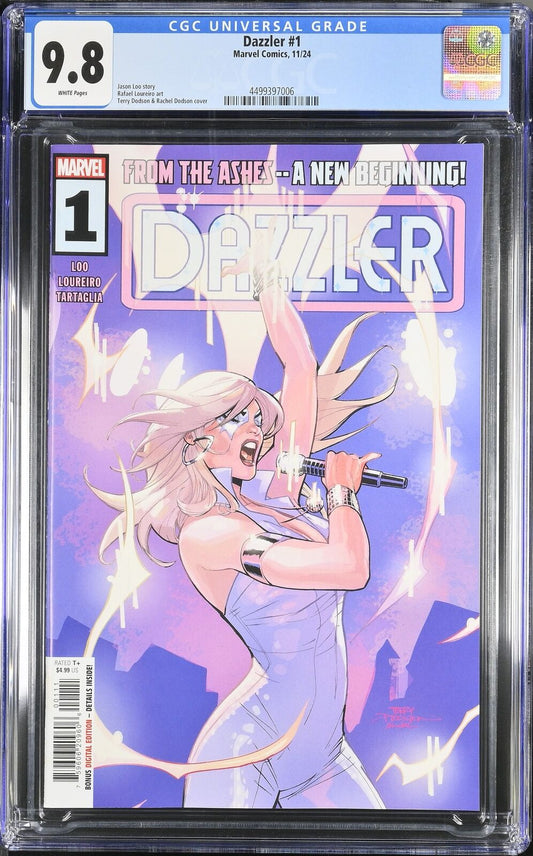 DAZZLER #1 MARVEL 2024 TERRY DODSON MAIN COVER CGC 9.8 NM