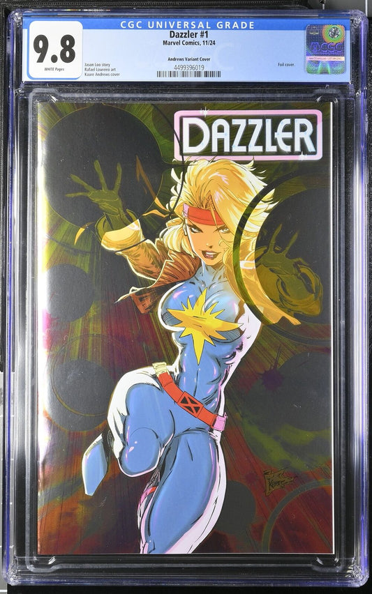 DAZZLER #1 MARVEL 2024 KAARE ANDREWS FOIL VARIANT CGC 9.8 NM