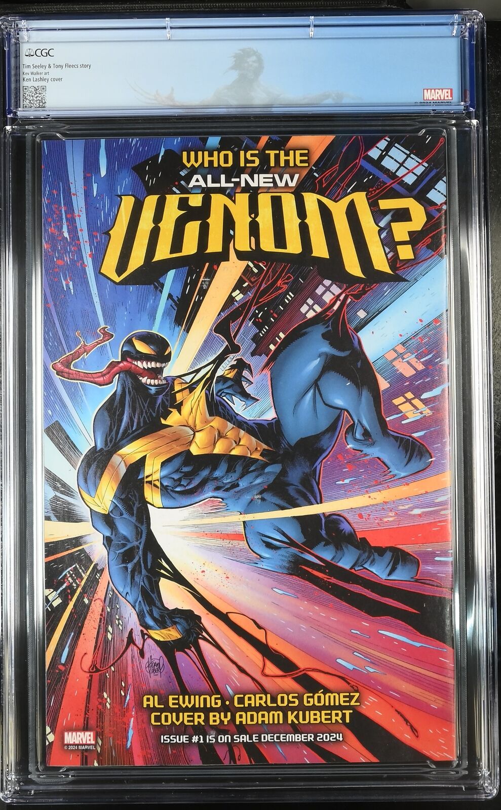 VENOM WAR WOLVERINE #2 MARVEL 2024 KEN LASHLEY MAIN CGC 9.8 NM WITH CUSTOM LABEL