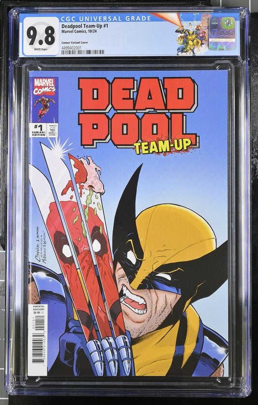 DEADPOOL TEAM-UP #1 MARVEL 2024 AMANDA CONNER VARIANT CGC 9.8 NM W/ CUSTOM LABEL