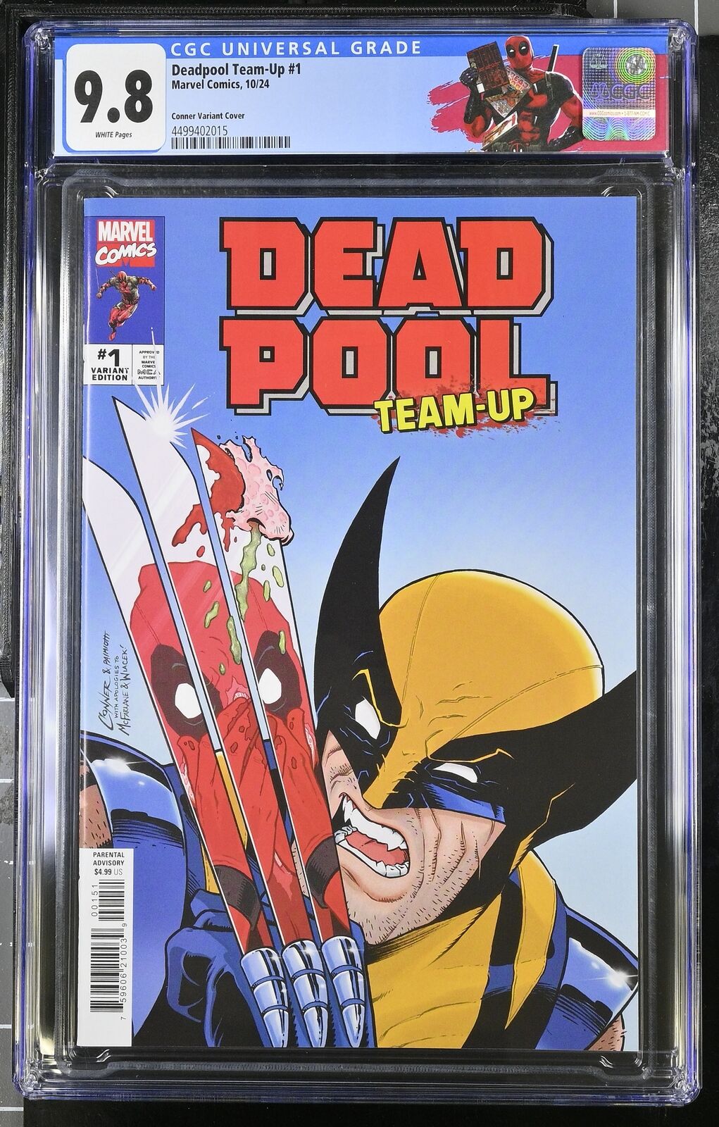 DEADPOOL TEAM-UP #1 MARVEL 2024 AMANDA CONNER VARIANT CGC 9.8 NM CUSTOM LABEL