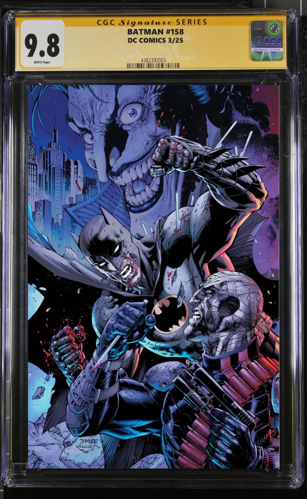 BATMAN #158 DC HUSH 1:1000 JIM LEE VARIANT SIGNED LEE & LOEB CGC 9.8 NM PRESALE