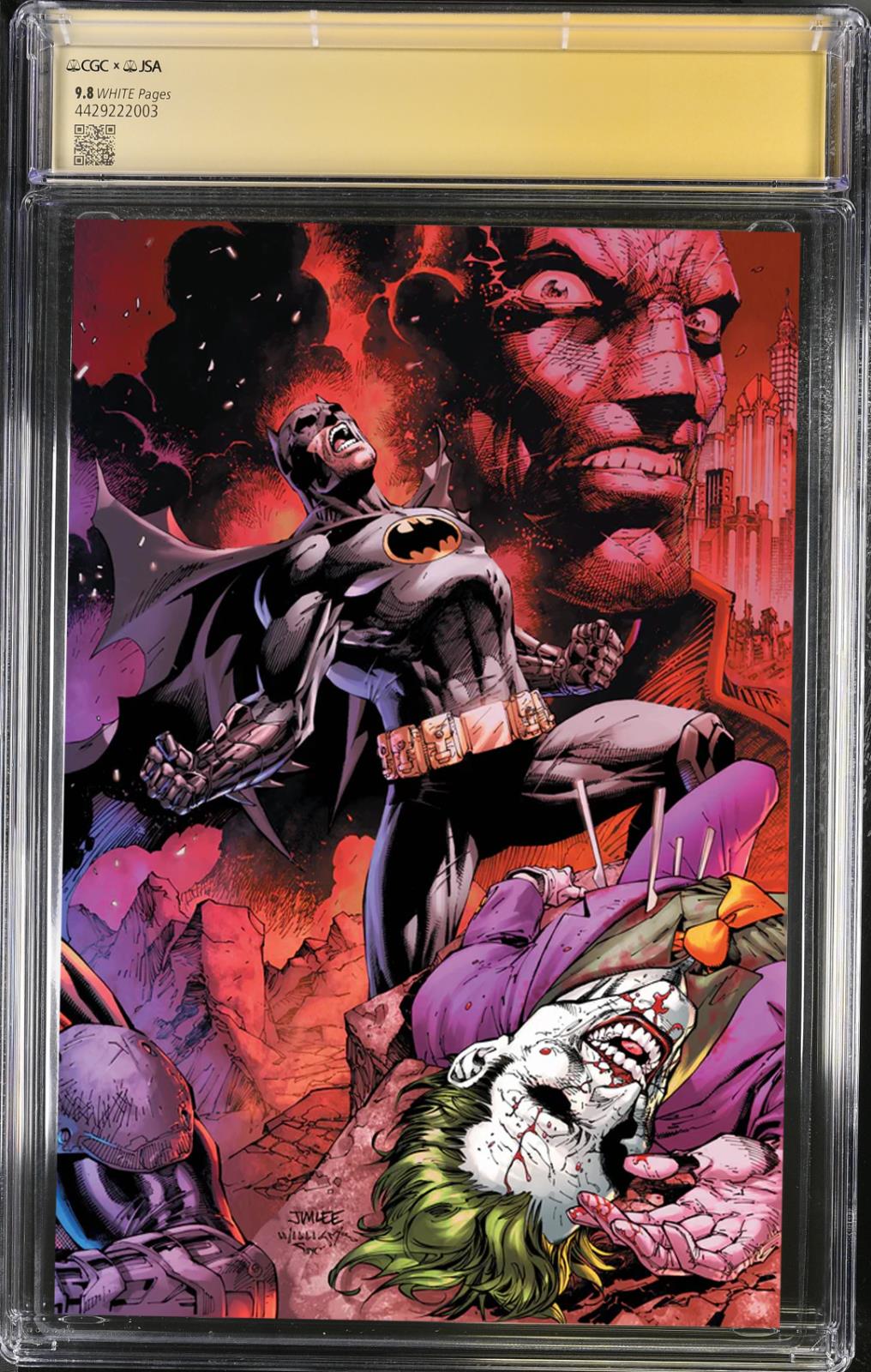 BATMAN #158 DC HUSH 1:1000 JIM LEE VARIANT SIGNED LEE & LOEB CGC 9.8 NM PRESALE