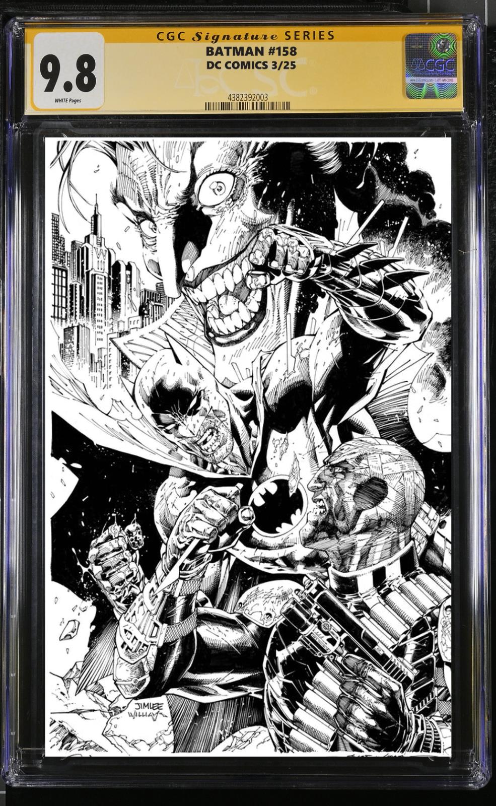 BATMAN #158 DC 1:608 JIM LEE VARIANT SET SIGNED LEE & LOEB CGC 9.8 NM PRESALE