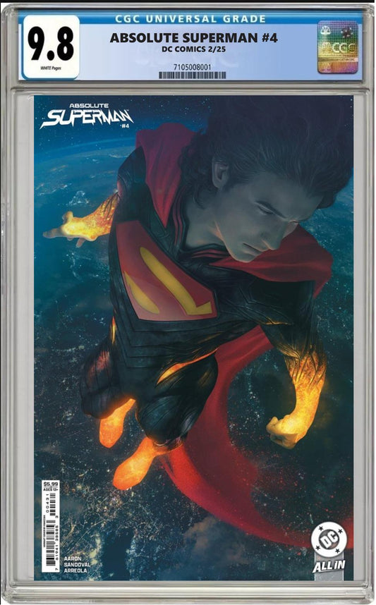 ABSOLUTE SUPERMAN #4 DC CVR C RAHZZAH VARIANT CGC 9.8 NM PRESALE 2/5