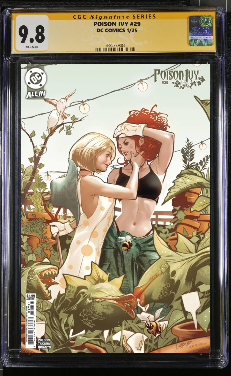 POISON IVY #29 CGC/RAW PABLO VILLALOBOS VARIANT SIGNED/REMARKED PRESALE MEGACON