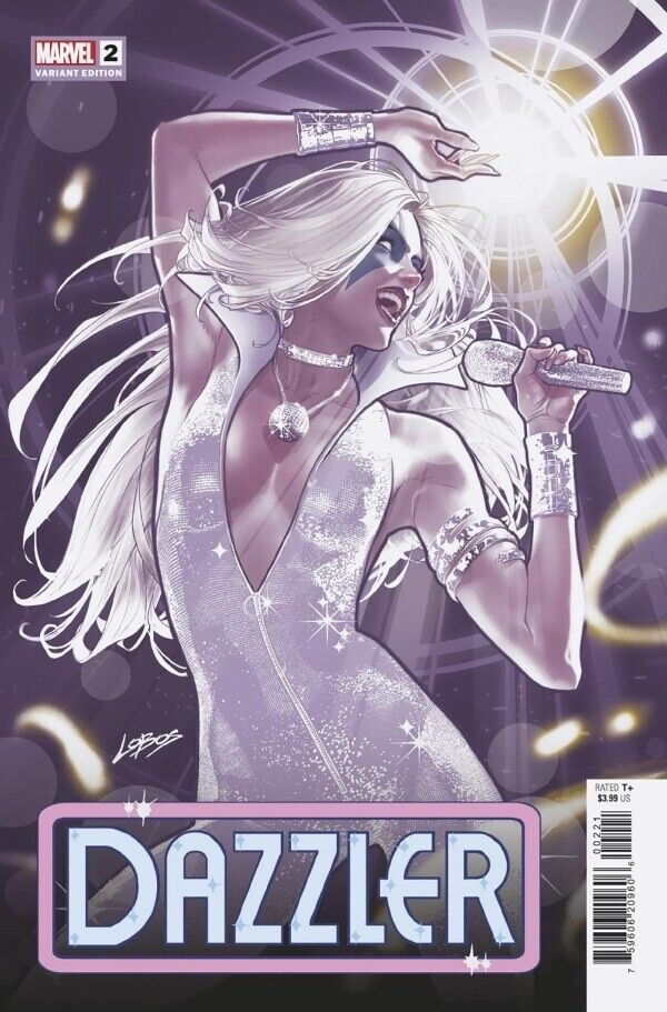 DAZZLER #2 MARVEL CGC/RAW VILLALOBOS VARIANT SIGNED/REMARKED PRESALE MEGACON