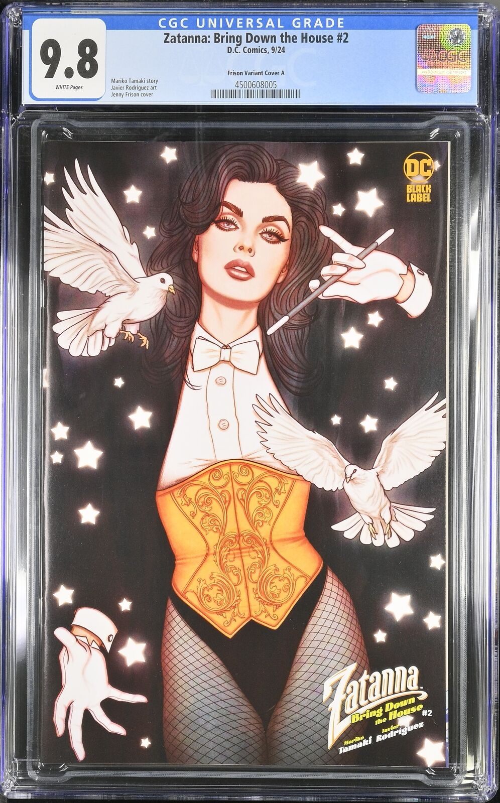 ZATANNA BRING DOWN THE HOUSE #2 DC COMICS 2024 CGC 9.8 JENNY FRISON VARIANT