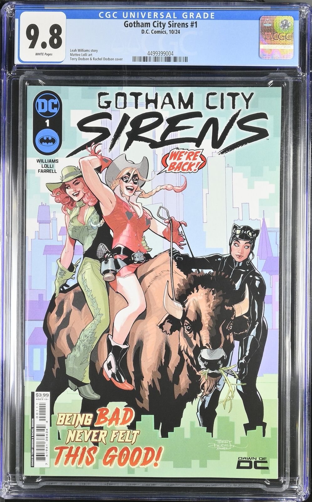 GOTHAM CITY SIRENS #1 DC COMICS 2024 TERRY DODSON MAIN COVER CGC 9.8 NM