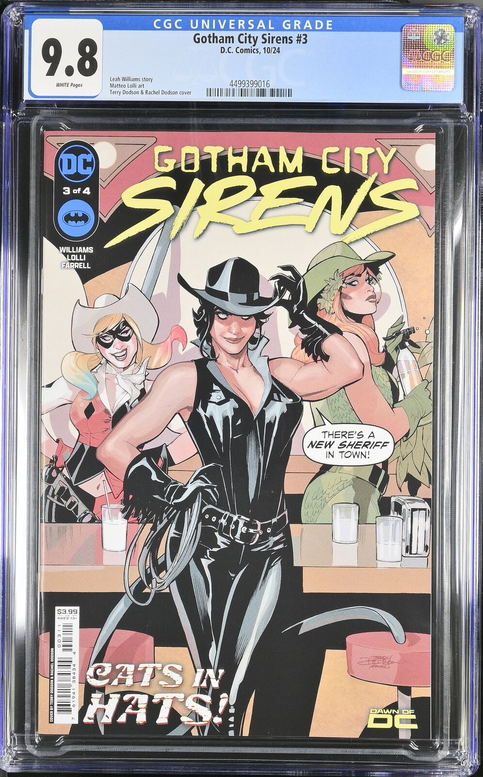 GOTHAM CITY SIRENS #3 DC 2024 TERRY DODSON MAIN COVER CGC 9.8 NM