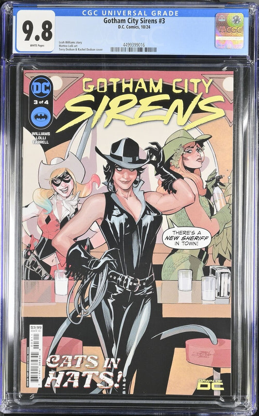 GOTHAM CITY SIRENS #3 DC 2024 TERRY DODSON MAIN COVER CGC 9.8 NM